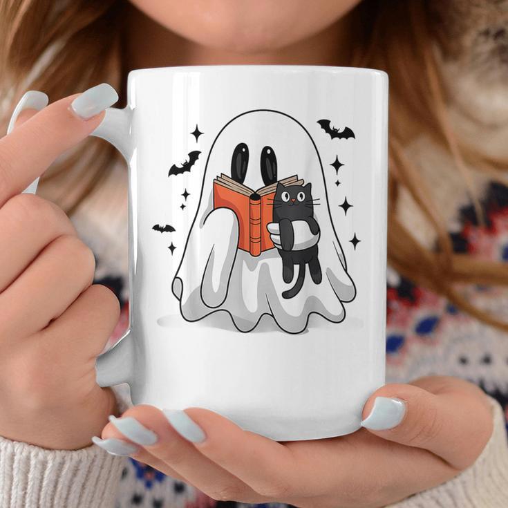 Cute Halloween Ghost Reading Book Graphic Print Coffee Mug Unique Gifts Cute Halloween Ghost Reading Book Graphic Print Coffee Mug Unique Gifts