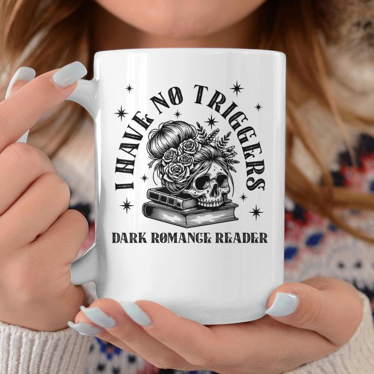Dark Romance Merch Spicy Book Lover No Triggers Warning Graphic Print Coffee Mug Unique Gifts