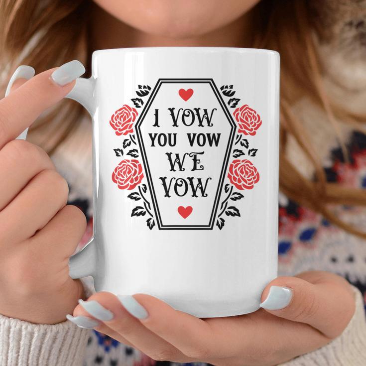 Dark Romance I Vow You Vow We Vow Merch Smutty Book Lovers Graphic Print Coffee Mug Unique Gifts