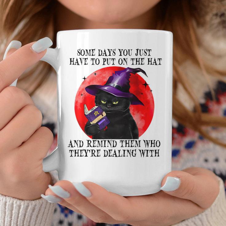 Some Days You Just Have To But On Cat Witch Reading Book Graphic Print Coffee Mug Unique Gifts