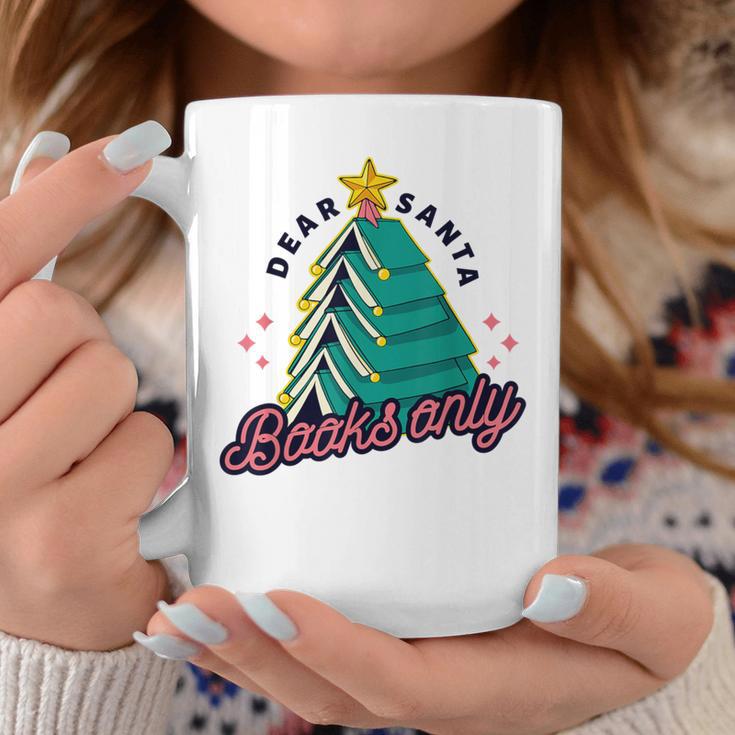 Dear Santa Books Only Christmas Book Tree Graphic Print Coffee Mug Unique Gifts Dear Santa Books Only Christmas Book Tree Graphic Print Coffee Mug Unique Gifts