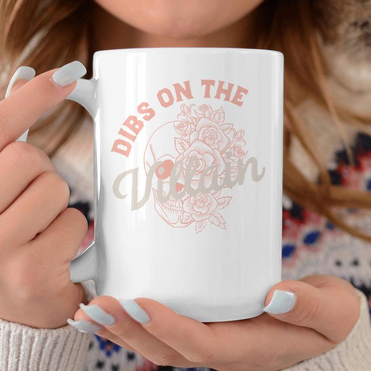 Dibs On The Villain Dark Romance Books Women Smutty Merch Graphic Print Coffee Mug Unique Gifts
