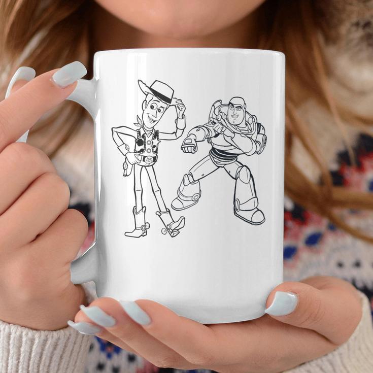 Disney PIXAR Toy Story Woody & Buzz Lightyear Sketch Book Graphic Print Coffee Mug Unique Gifts Disney PIXAR Toy Story Woody & Buzz Lightyear Sketch Book Graphic Print Coffee Mug Unique Gifts