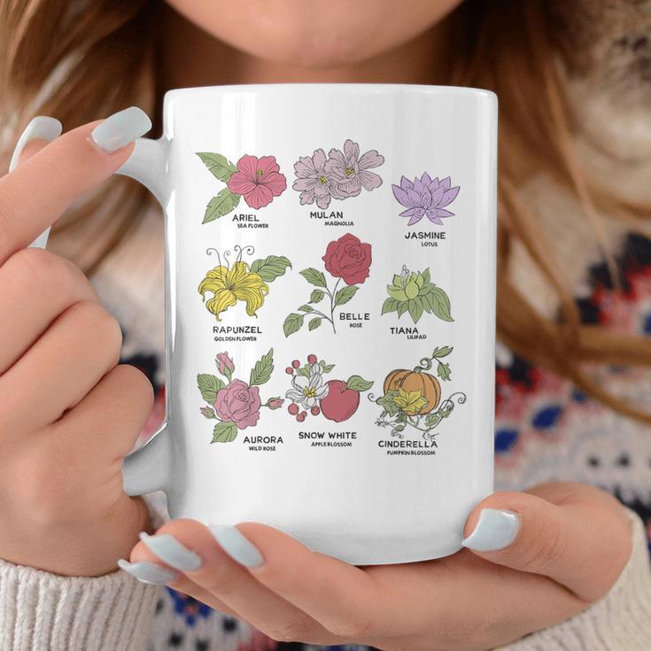 Disney Princesses Types Of Flowers Textbook Poster Graphic Print Coffee Mug Unique Gifts