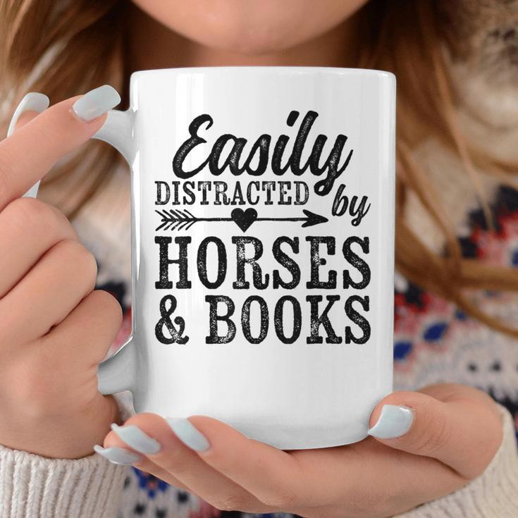 Easily Distracted By Horses And Books Horse Lover Graphic Print Coffee Mug Unique Gifts Easily Distracted By Horses And Books Horse Lover Graphic Print Coffee Mug Unique Gifts