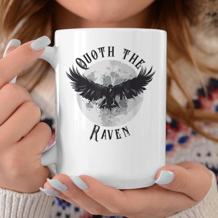 Edgar Allan Poe Nevermore The Raven Quote Literary Book Graphic Print Coffee Mug Unique Gifts