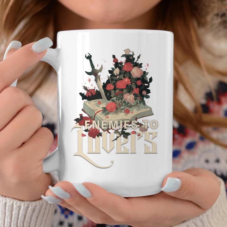 Enemies To Lovers Book Reader Roses Bookish Booktok Retro Graphic Print Coffee Mug Unique Gifts Enemies To Lovers Book Reader Roses Bookish Booktok Retro Graphic Print Coffee Mug Unique Gifts