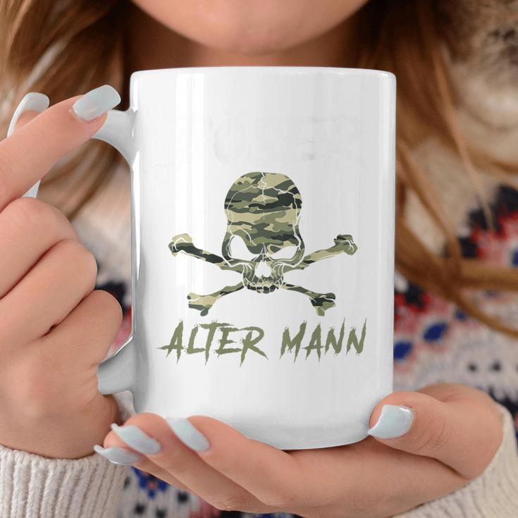 Evil Old Man 迷彩スカルバックプリント コーヒーマグ 面白い贈り物