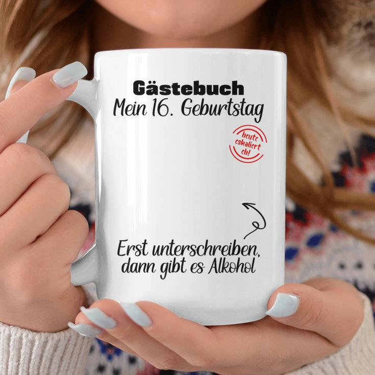 Guest Book 16th Birthday Decoration Teenager Teenie Graphic Print Coffee Mug Unique Gifts