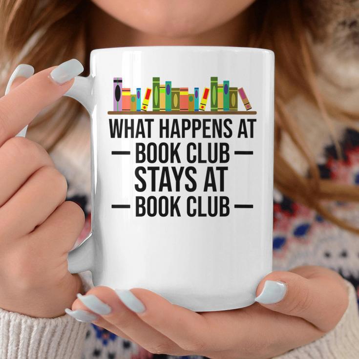 What Happens At Book Club Stay At Book Club Women Graphic Print Coffee Mug Unique Gifts