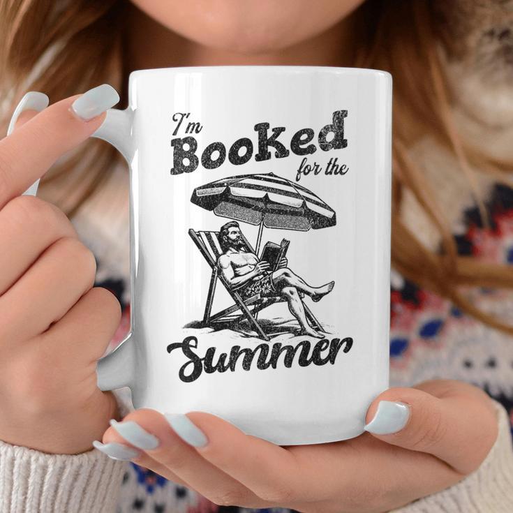 I'm Booked For The Summer Retro Vacation Beach Read Book Men Graphic Print Coffee Mug Unique Gifts I'm Booked For The Summer Retro Vacation Beach Read Book Men Graphic Print Coffee Mug Unique Gifts