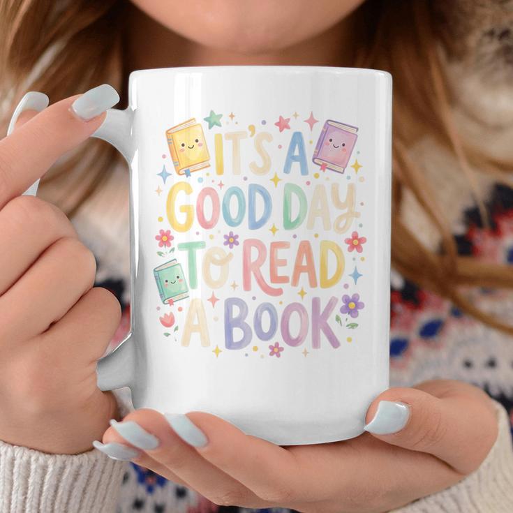 It’s A Good Day To Read A Book Cute Teacher Reading Premium Tri-Blend Graphic Print Coffee Mug Unique Gifts