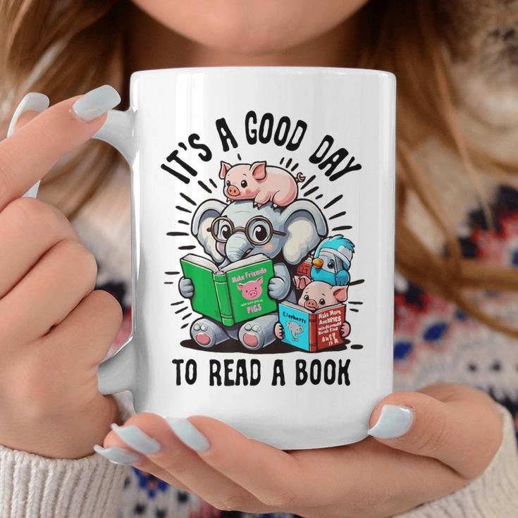 Its A Good Day To Read Book Lover Cute Pig And Elephant Graphic Print Coffee Mug Unique Gifts Its A Good Day To Read Book Lover Cute Pig And Elephant Graphic Print Coffee Mug Unique Gifts