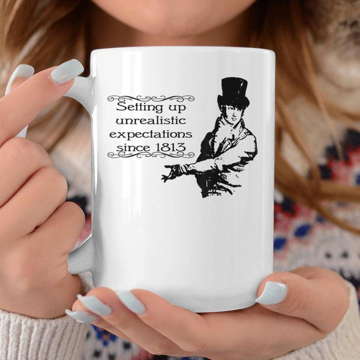 Jane Austen Mr Darcy Expectations Literary Book Club Graphic Print Coffee Mug Unique Gifts