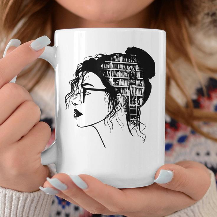 Just A Girl Who Loves Books Lady Library Women Graphic Print Coffee Mug Unique Gifts