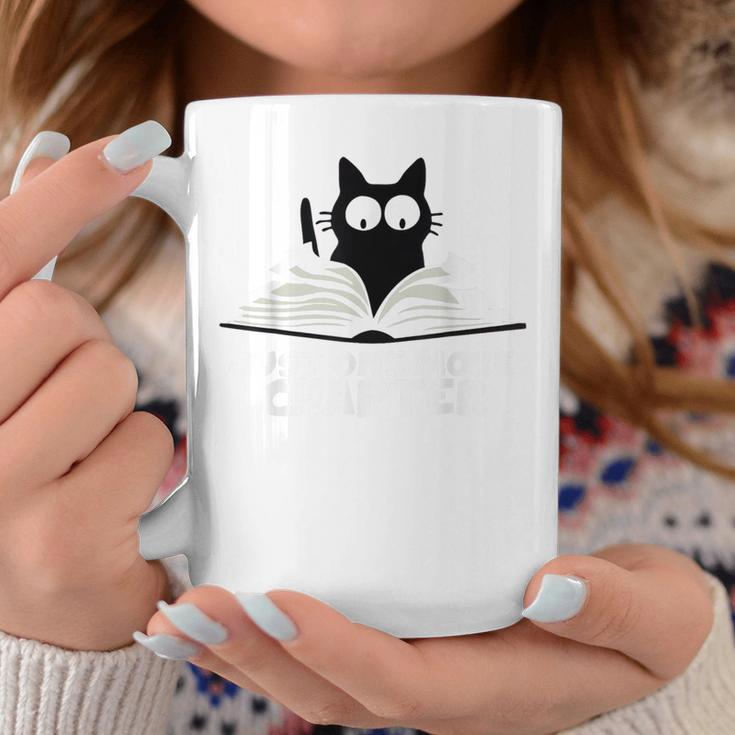 Just One More Chapter Cat Love Cat Book Graphic Print Coffee Mug Unique Gifts