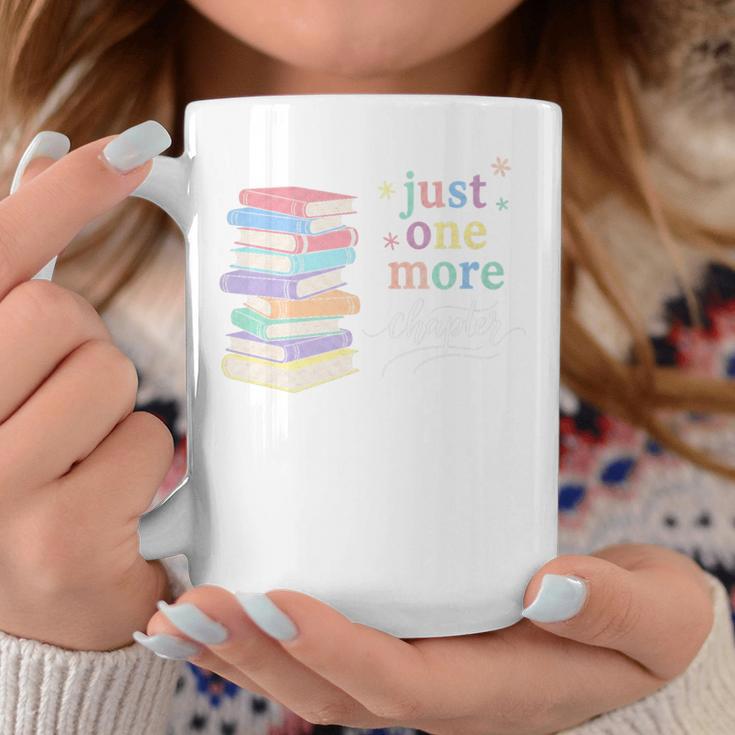 Just One More Chapter Cozy Pastel Bookworm Cute Book Reader Premium Tri-Blend Graphic Print Coffee Mug Unique Gifts