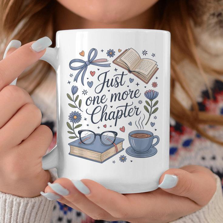 Just One More Chapter Cute Book Lover Reading Graphic Print Coffee Mug Unique Gifts