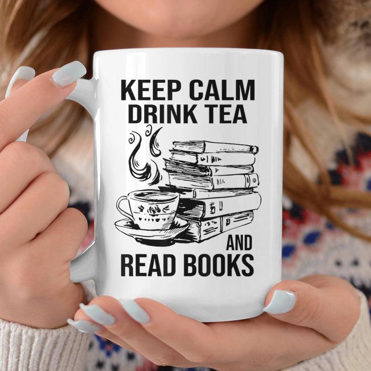 Keep Calm Drink Tea And Read Books Graphic Print Coffee Mug Unique Gifts