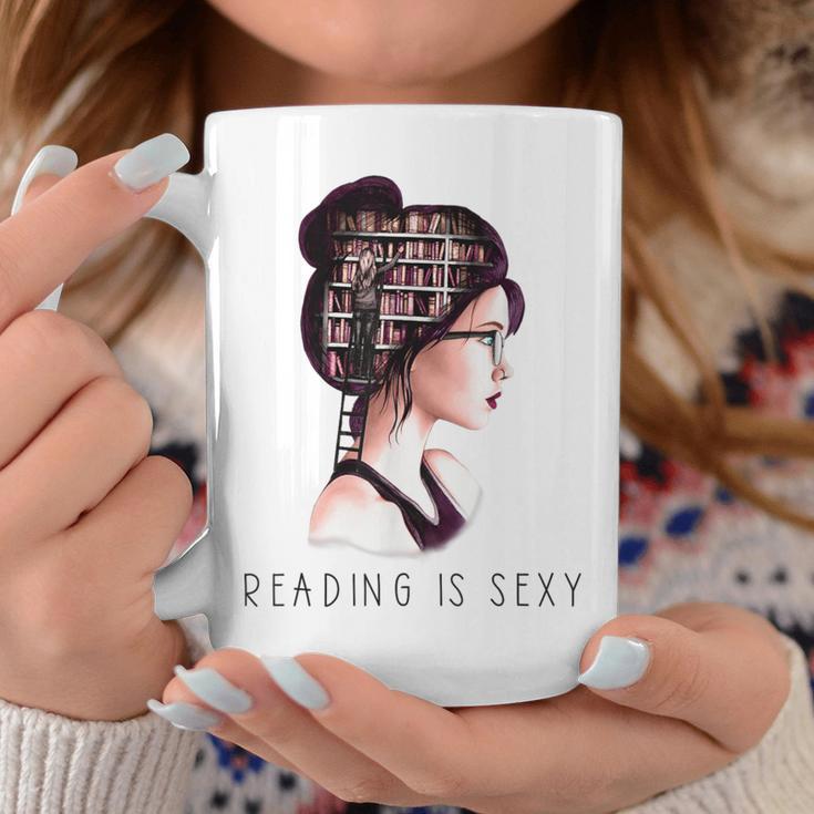Lesen Is Sexy Goth Girl Books Graphic Print Coffee Mug Unique Gifts