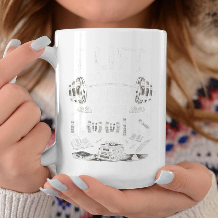 I Lift So I Can Carry More Books Reading Reader Book Workout Premium Tri-Blend Graphic Print Coffee Mug Unique Gifts