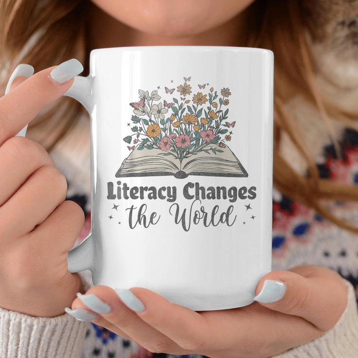 Literacy Changes The World Floral Book Reading Cute Graphic Print Coffee Mug Unique Gifts Literacy Changes The World Floral Book Reading Cute Graphic Print Coffee Mug Unique Gifts
