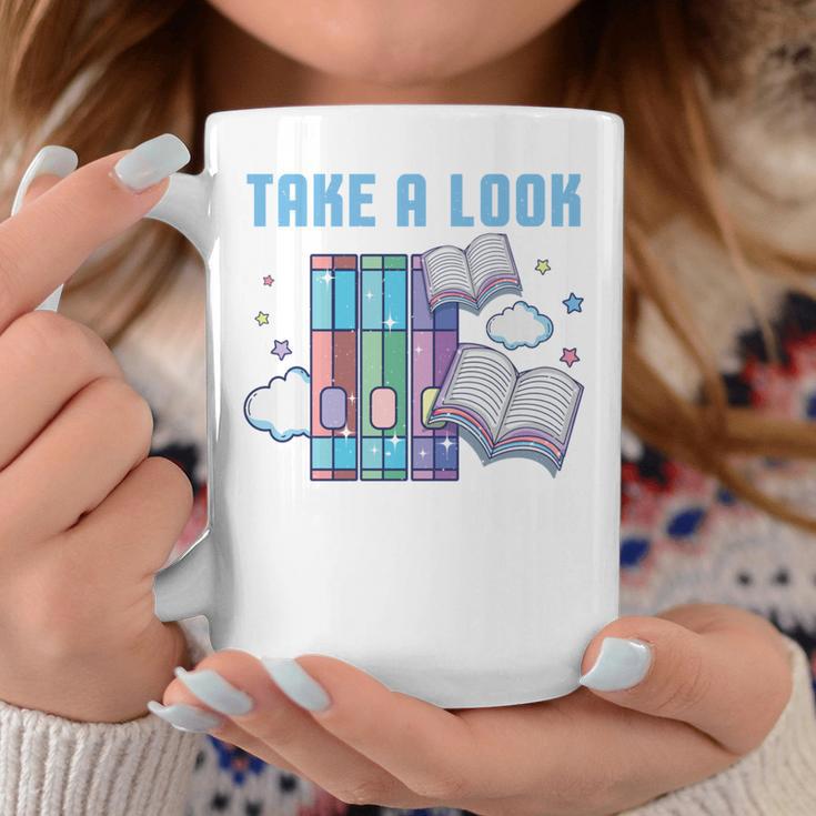 Take A Look Its In A Book Shirt Reading Readers Graphic Print Coffee Mug Unique Gifts