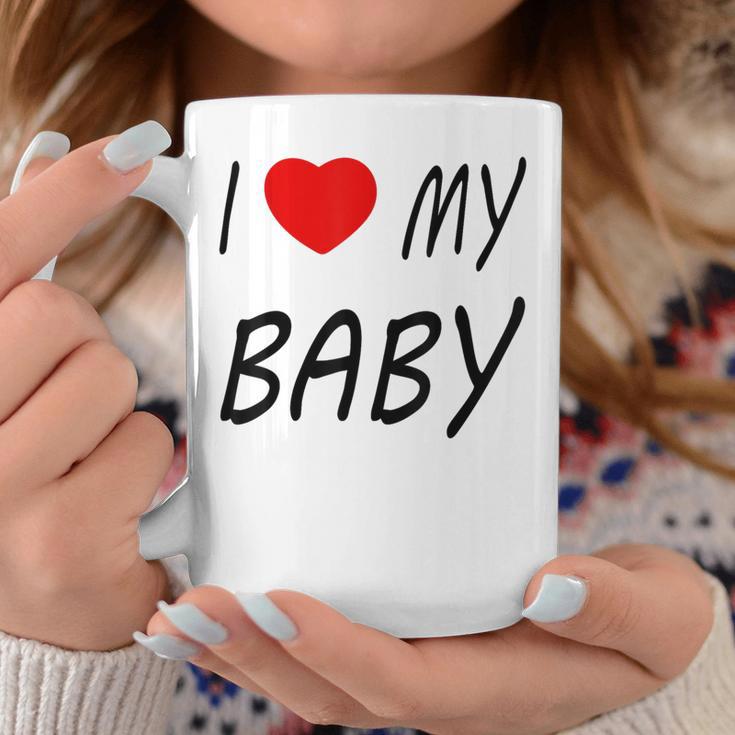 I Love My Baby ブラック コーヒーマグ 面白い贈り物