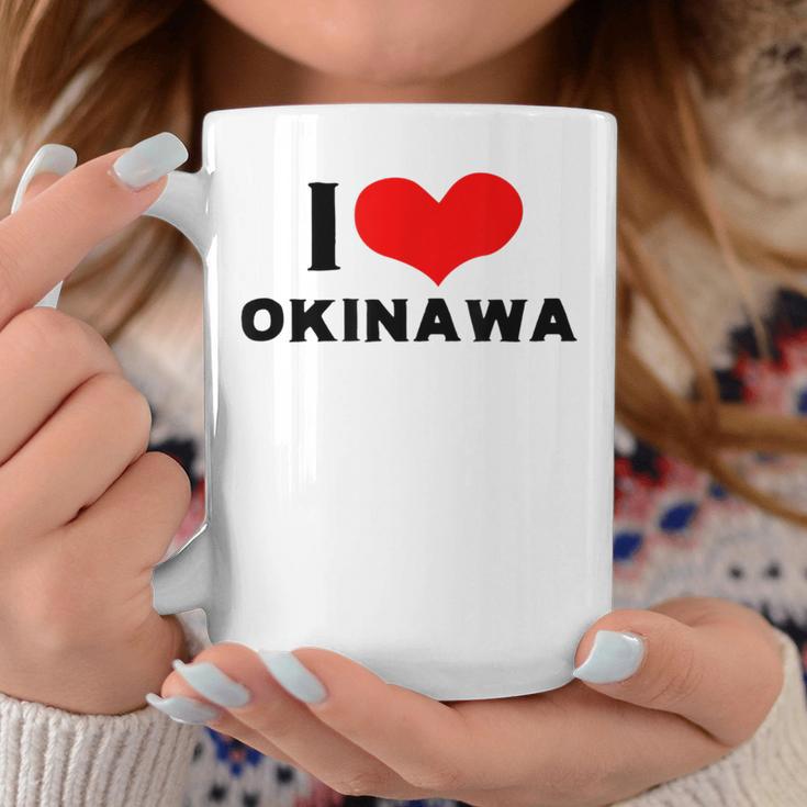 I Love Okinawa 愛 ハート 沖縄 沖縄県 日本 お土産 かわいい おしゃれ コーヒーマグ 面白い贈り物