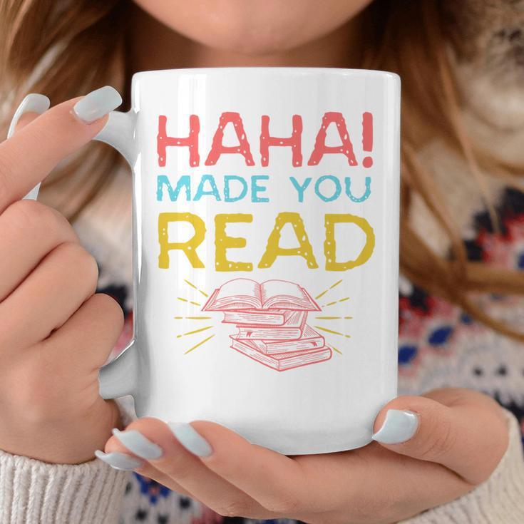 Made You Read Librarian Book Reader Library Book Premium Tri-Blend Graphic Print Coffee Mug Unique Gifts