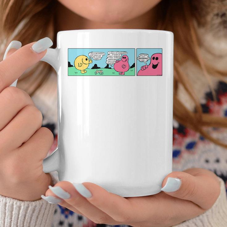 Mr Men Mr Greedy Retro Comic Book Colourful Premium Tri-Blend Graphic Print Coffee Mug Unique Gifts