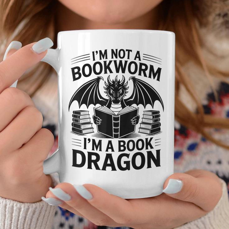 Im Not A Bookworm Im A Book Dragon Fantasy Graphic Print Coffee Mug Unique Gifts