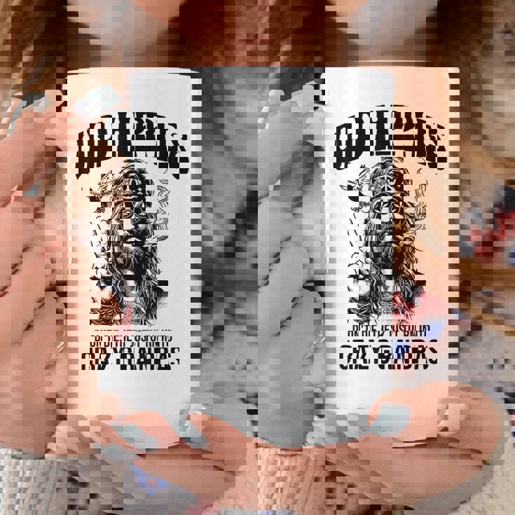 Old Hippies Don't Die They Turn Into Crazy Grandpas コーヒーマグ 面白い贈り物