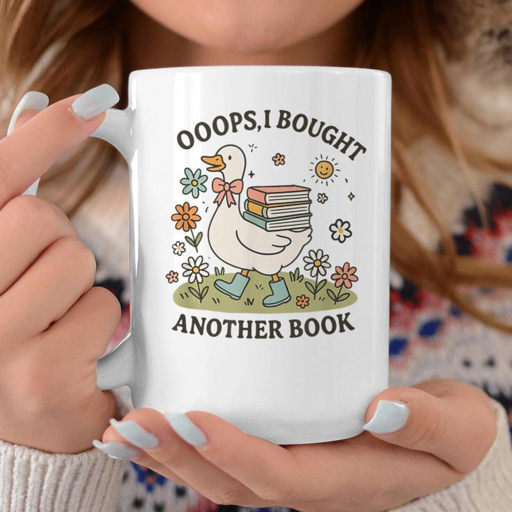 Oops I Got Another Book Goose Reading Humor Graphic Print Coffee Mug Unique Gifts