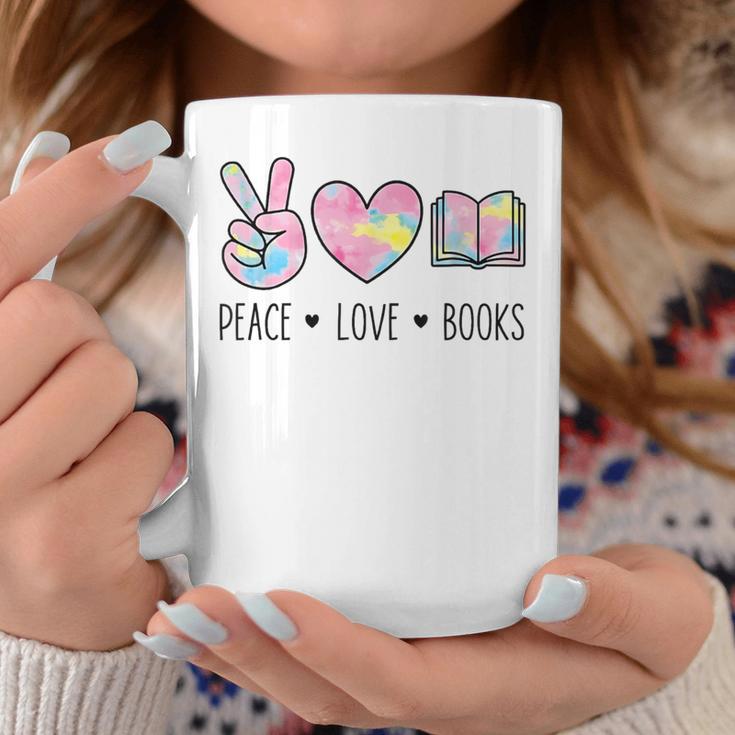Peace Love Books Pastel Reading Heart Art For Book Lovers Graphic Print Coffee Mug Unique Gifts Peace Love Books Pastel Reading Heart Art For Book Lovers Graphic Print Coffee Mug Unique Gifts