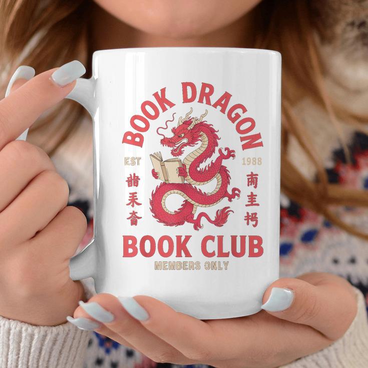 Please Bookworm Be Book Dragon Club School Nerd Library CNY Graphic Print Coffee Mug Unique Gifts