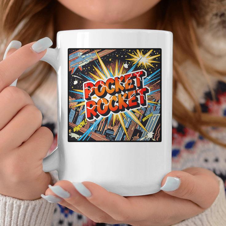 Pocket Rocket Comic Book Style Premium Tri-Blend Graphic Print Coffee Mug Unique Gifts