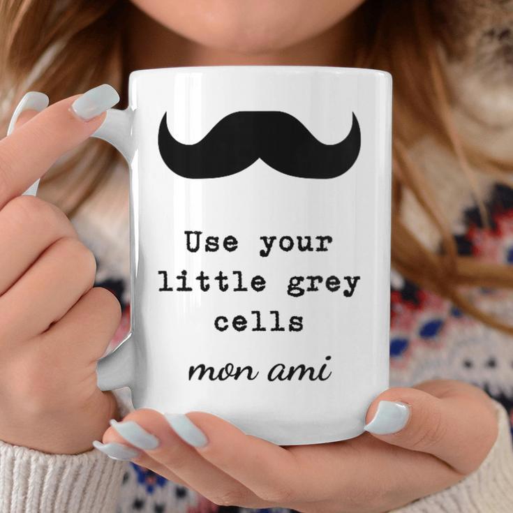 POIROT USE YOUR LITTLE GREY CELLS BOOKS Graphic Print Coffee Mug Unique Gifts