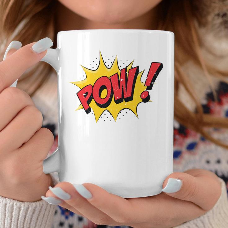 POW Comic Book Cartoon Pop Art Comfort Colors Crop Top Graphic Print Coffee Mug Unique Gifts