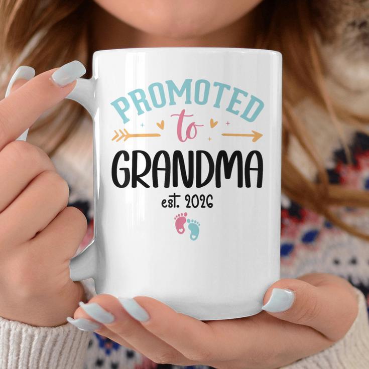 Promoted To Grandma Est 2026 Nana First Time Grandmother '26 コーヒーマグ 面白い贈り物