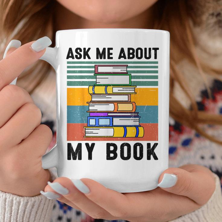Published Author TShirt Ask Me About My Book Writer Graphic Print Coffee Mug Unique Gifts
