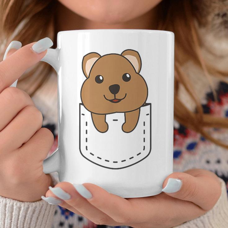 Quokka In Pocket かわいいクオッカ 胸ポケットクオッカ コーヒーマグ 面白い贈り物