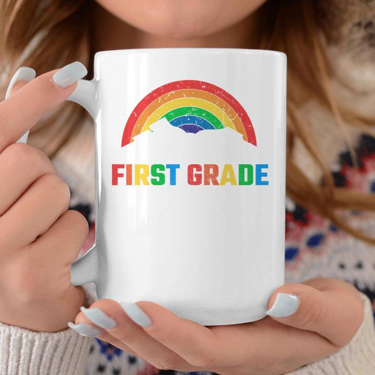 Rainbow Colors First Grade Squad Reading Book Graphic Graphic Print Coffee Mug Unique Gifts