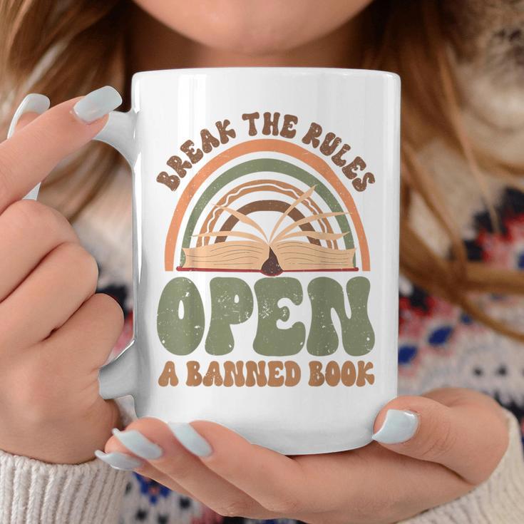 Read Banned Books Break The Rules Banned Books Graphic Print Coffee Mug Unique Gifts
