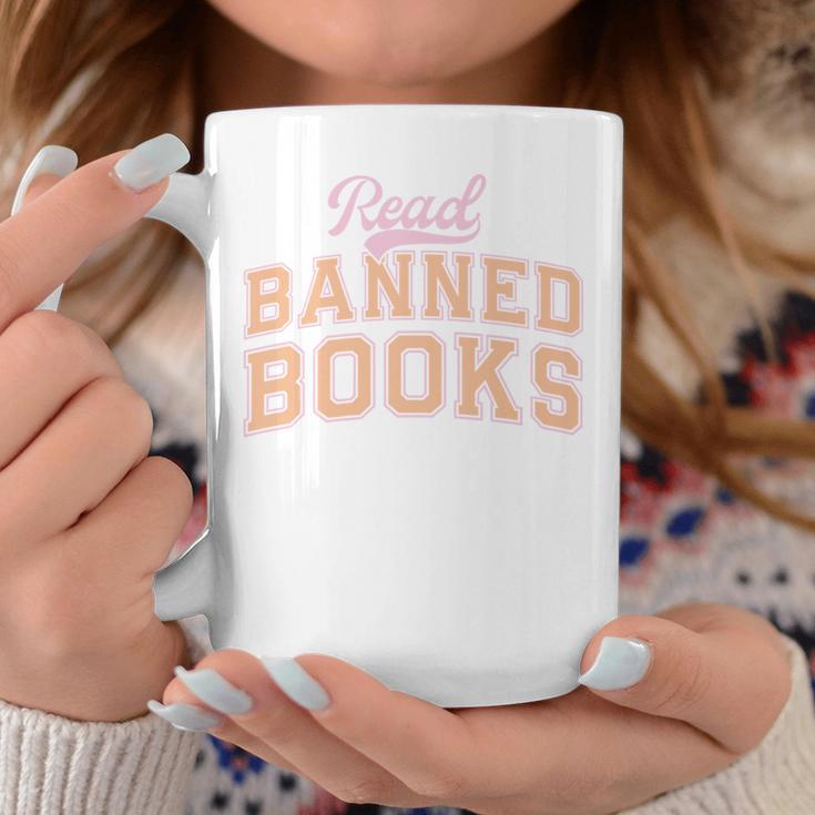 Read Banned Books Retro Varsity Aesthetic Reading Graphic Print Coffee Mug Unique Gifts Read Banned Books Retro Varsity Aesthetic Reading Graphic Print Coffee Mug Unique Gifts