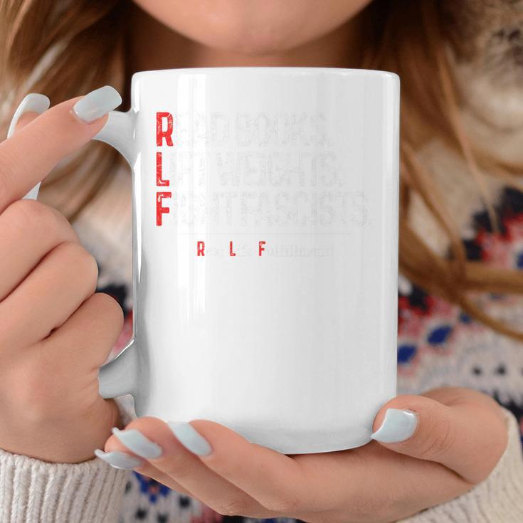 Read Books Lift Weights Fight Fascists Real Life Fulfillment Premium Tri-Blend Graphic Print Coffee Mug Unique Gifts