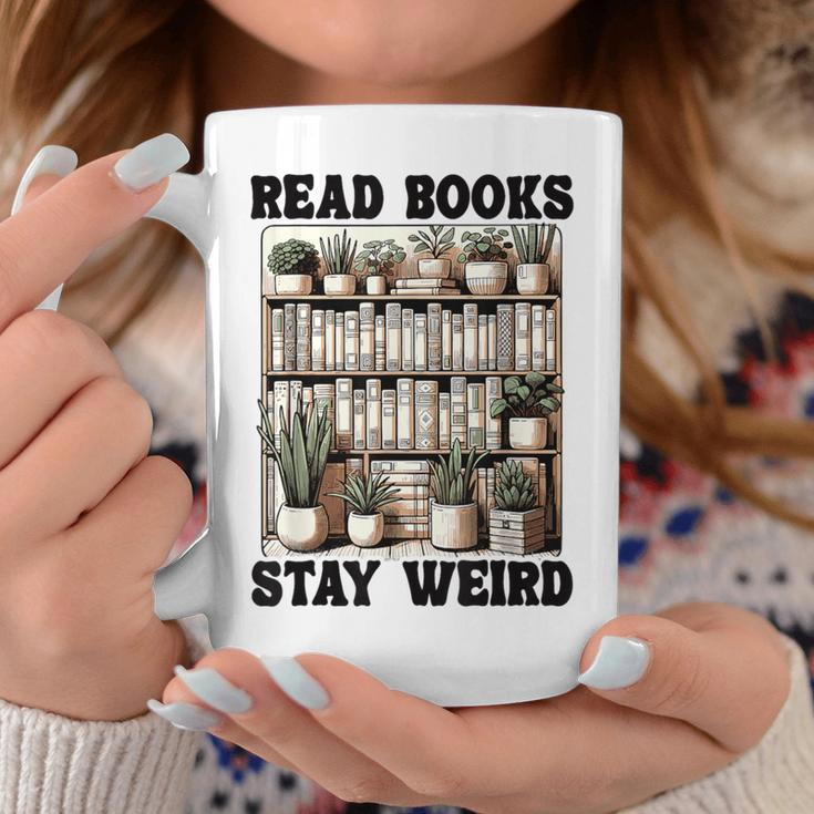 Read Books Stay Weird Book Lover Reading Graphic Print Coffee Mug Unique Gifts