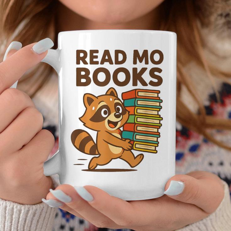 Read Mo Books – Raccoon Lovers Graphic Print Coffee Mug Unique Gifts