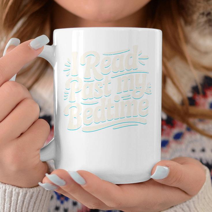 I Read Past My Bedtime Book Lover Reading Quote Premium Tri-Blend Graphic Print Coffee Mug Unique Gifts
