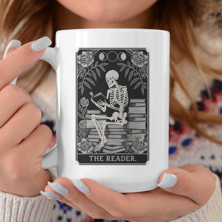 The Reader – Gothic Book Lover Dark Academia Premium Tri-Blend Graphic Print Coffee Mug Unique Gifts